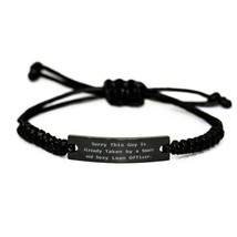 Sorry This Guy is Already Taken by a Smart and Sexy. Black Rope Bracelet, Husban - £17.48 GBP