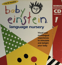 Baby Einstein:Language Nursery(Vhs &amp; Cd Included 2000)TESTED-RARE VINTAGE-SHIP24 - £65.94 GBP