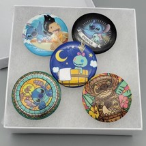 Disney Lilo &amp; Stitch Ohana Button Pin 5 Pins - $24.74