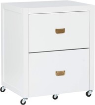 Sadie Rolling File Cabinet In White Linon. - $181.92