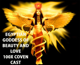 Haunted 100X COVEN CAST EGYPTIAN GODDESS OF BEAUTY LOVE Magick Cassia4 Witch  image 2