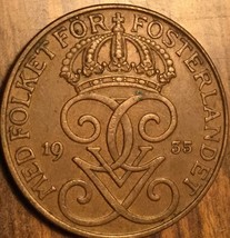 1935 Sweden 5 Ore Coin - £1.88 GBP