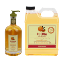 Cucina Sanguinelli Orange and Fennel Hand Soap 500ml + 1 Liter Set - £44.28 GBP