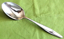 Gorham Stegor Stainless Sea Wave Pattern Oval Soup Spoon 6 5/8&quot; #31415 U.S.A. - $6.92