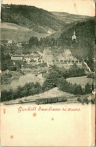 Vtg Postcard 1900s UDB Czech Republic German Settlements Gießhübel Sauerbrunn - $13.81