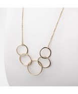 Five Decades Necklace-50th Birthday Gift for Women- 14K Gold 5 Ring Neck... - $14,090.24 MXN