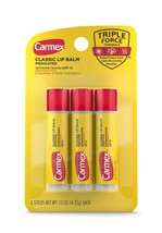Carmex Medicated Lip Balm Sticks, Lip Moisturizer for Dry Lips - 3 Count - $3.79
