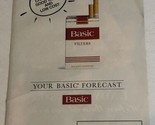 1994 Basic Filters Cigarettes Vintage Print Ad Advertisement pa16u - £4.66 GBP