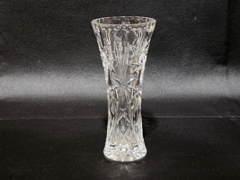 Crystal Bud Vase By LENOX Diamond And Pinwheel Pattern, Notched Rim - SH... - £14.84 GBP