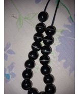 Cats eye Sillimanite 220 carats 20 beads 11 carats each (SOME DAMAGED) - $2,000.00