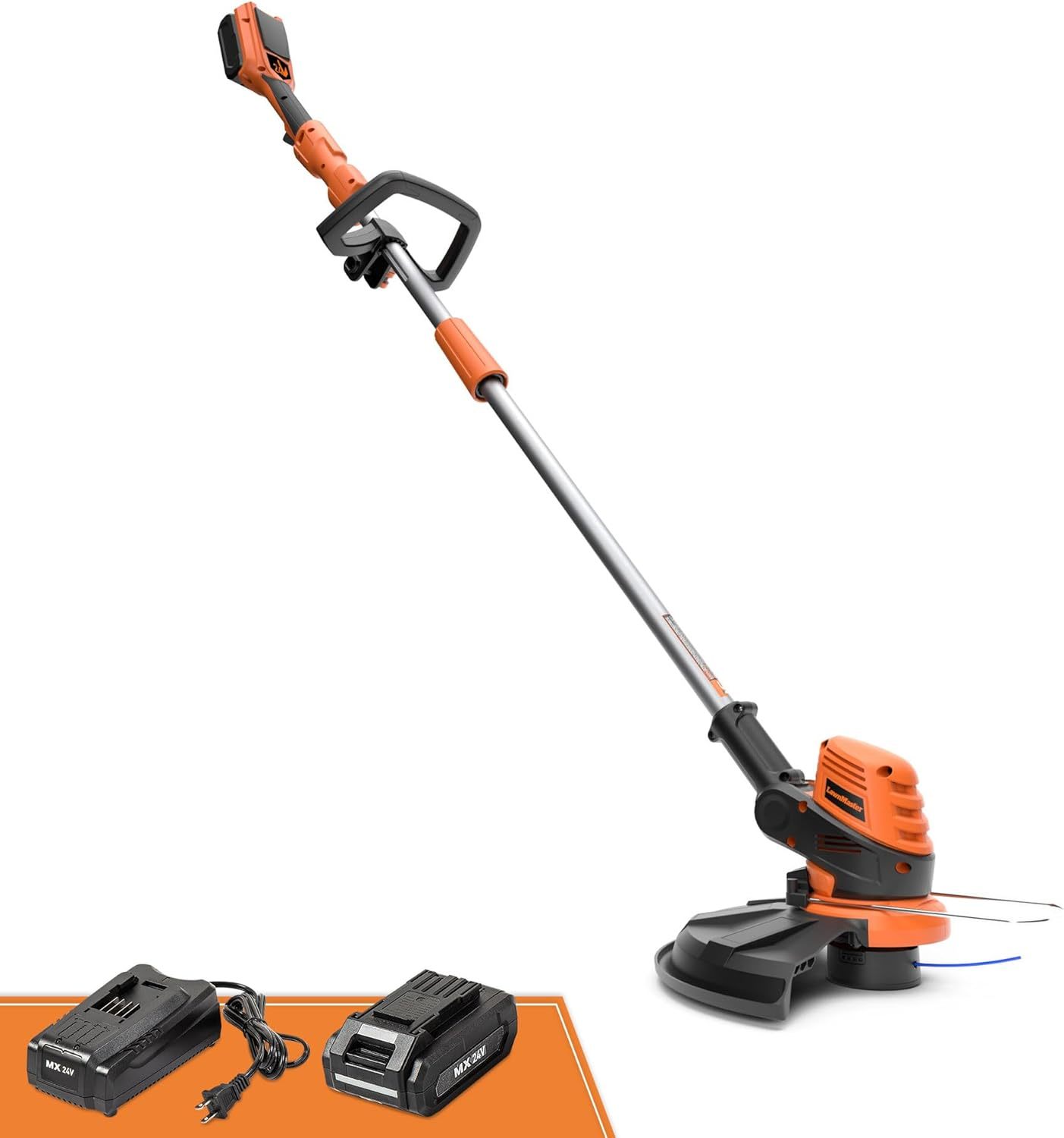 Lawnmaster Clgt2412S 24V 12&quot; Cordless String Trimmer Weed Eater 2.0Ah Ba... - $120.93