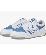 NEW BALANCE 480  SIZE 13 D WHITE BLUE GRAY CLASSIC BASKETBALL SNEAKER BB... - $82.07
