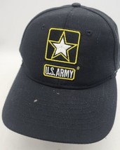 Us Army Black  Cap With Adjustable Strap - $8.99