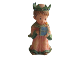 Vtg Holiday Time Child Resin Christmas Nativity Wise Man King Replacemen... - $12.34