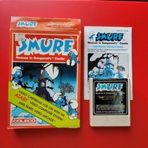 Smurf: Rescue in Gargamel&#39;s Castle Atari 2600 Complete Box Manual Works - £37.35 GBP