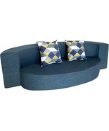 Anoner Stylish Memory Foam Sofa Bed With 2 Pillows For Living Room, Dark... - £255.51 GBP