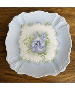 9.5” Embossed Floral Plate Ceramic Cottage-core - $42.13 CAD