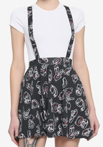 Goth Emo Gloomy Bear Suspender Skirt L - £31.23 GBP