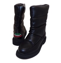 FRANCO SARTO Jenze Puffer Boots Italian Flag Heel Size 8.5 M New - $39.55