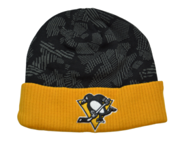 Pittsburgh Penguins NHL Iconic Knit Cuffed Beanie Winter Hat by Fanatics - £16.66 GBP