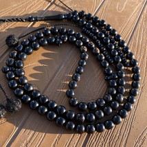 VINTAGE 100 beads Black Coral Prayer beads Yusr yemen worry beads yusr يسر مكاوي - £162.22 GBP