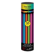 36 Glow Sticks Value Tube Multi Color 8 Inch - £6.54 GBP