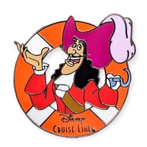 Peter Pan Disney Cruise Line Pin: Captain Hook Life Preserver - £39.23 GBP