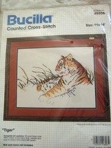 NEW SEALED BUCILLA COUNTED CROSS STITCH   TIGER    #49806 - £10.35 GBP