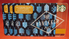 Starbucks, 2017 HANUKKAH Gift Card New with Tags - $89.26 MXN