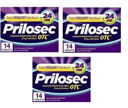 Prilosec OTC Heartburn Relief, 14 tabs Exp 07/2025 Pack of 3 - $25.73