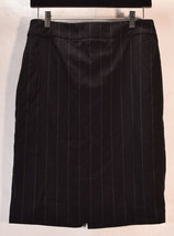 Armani Collezioni Womens Wool Striped Skirt Black 4 - £38.76 GBP