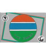 ⭕VTG card pocket calendar 1987 FOOTBALL FEDERATIONS EMBLEMS GAMBIA Nº 12 - $6.98 CAD