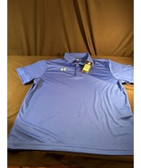Under Armour Men’s HeatGear Golf Polo Shirt Size L Loose Fit Royal Blue NWT - $466.05 MXN