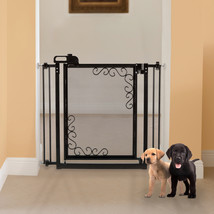 Richell One-Touch Metal Mesh Pet Gate in Antique Bronze - $671.44