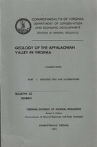 Geology of the Appalachian Valley Virginia Part 1: Geologic Text &amp; Illustrations - £25.75 GBP