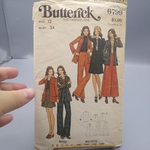 Vintage Sewing PATTERN Butterick 6799, Misses 1971 Jacket Skirt and Pant... - $18.39