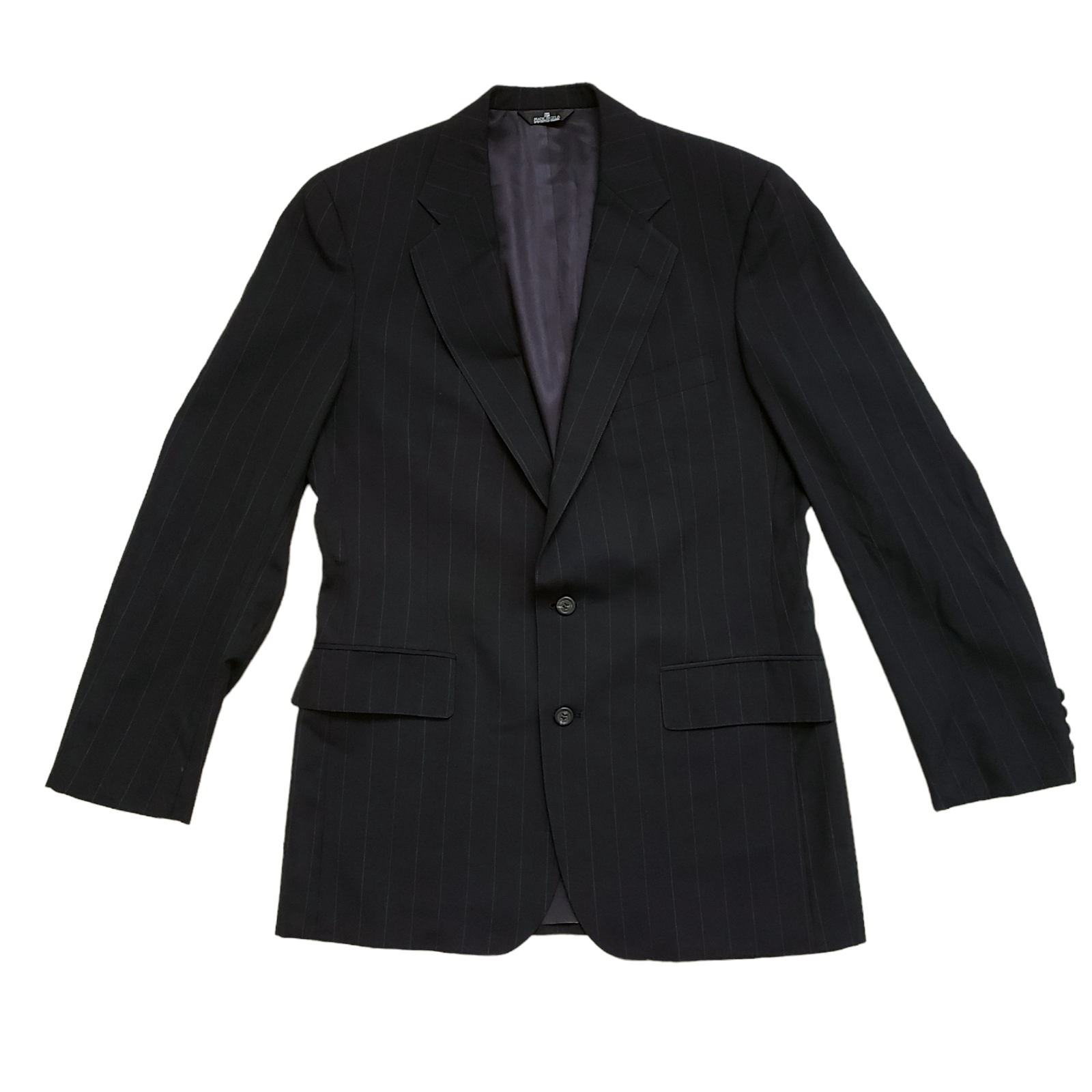 Vtg Polo Ralph Lauren University Club Wool Blazer Jacket 42 Pinstripe Tw... - $21.09