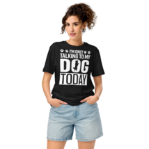Unisex Organic Mid-Light T-Shirt – “I’m Only Talking” (Black) - $49.99