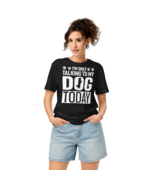 Unisex Organic Mid-Light T-Shirt – “I’m Only Talking” (Black) - $68.37 CAD