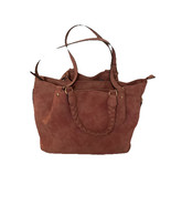 Unbranded Braided Double Handle Satchel Handbag with Pouch - Clay Pink - $19.77 CAD