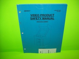 Midway Original Video Product Safety Arcade Game Manual 1997 In Multi Languages - £18.73 GBP