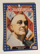 Franklin Delano Roosevelt Americana Trading Card Starline #65 - £1.54 GBP