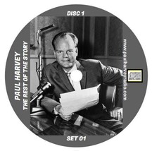 Paul Harvey (Set 01) The Rest of the Story 100 Episodes on 5 Audio CDs - $29.99