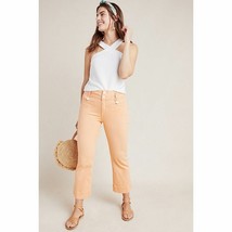 New Anthropologie Pilcro High-Rise Cropped Flare Jeans $140 SIZE 25 Belted - £46.26 GBP