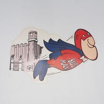 BUD MAN Budweiser Flying Sticker Decal Cape 1970&#39;s - £21.53 GBP