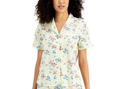 allbrand365 designer Womens Cotton Swiss Dot Pajama Top Only,1-Piece, X-... - £47.21 GBP
