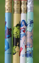 Vintage pencil lot Wonder Woman Incredible Hulk E.T. Spider Man Marvel 1978 1982 - £26.09 GBP