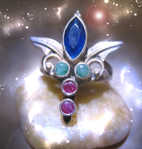 HAUNTED RING GOLDEN WINGS EXPANSION OF ENERGIES HIGHEST LIGHTCOLLECTION MAGICK image 2
