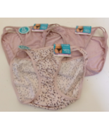 3 Vanity Fair Illumination String Bikini Style 18108 Size 6 Lavender &amp; P... - $20.74