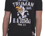 Hawke &amp; Dumar Uomo Nero Truman Hills Falcons Varsity Taglio &amp; No Sew T-S... - $22.57